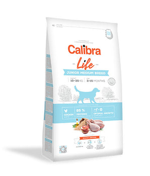 Calibra Dog Life Junior Medium Breed Chicken Dry Food 12kg