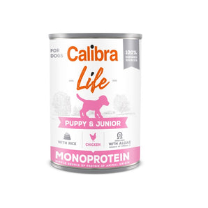 Calibra Dog Life Can Puppy & Junior Chicken & Rice 6x400g