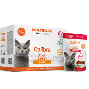 Calibra Cat Life Pouch Adult Multipack 12x85g