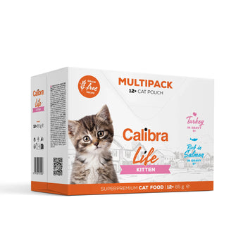 Calibra Cat Life Kitten Wet Food Multipack 12x85g