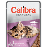 Calibra Cat Premium Kitten Salmon Wet Food Pouch 24x100g