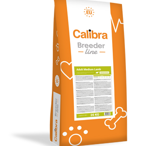 Calibra Dog Breeder Medium Adult Dry Food - Lamb Flavour 20kg