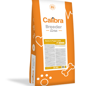 Calibra Dog Breeder Starter & Puppy Dry Food  - Lamb Flavour 20kg