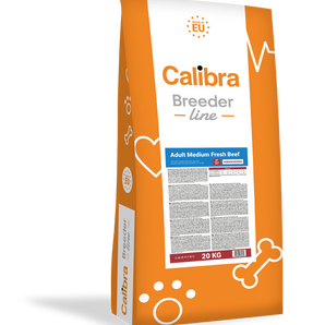 Calibra Dog Breeder Adult Medium Dry Food - Fresh Beef Flavour 20kg
