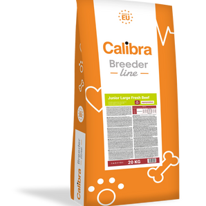 Calibra Dog Breeder Large Junior Dry Food - Fresh Beef Flavour 20kg