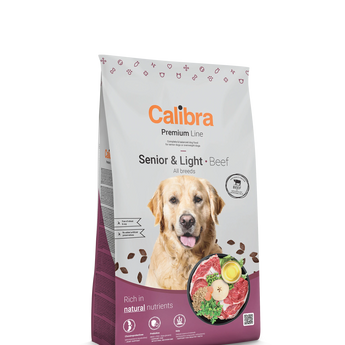 Calibra Dog Premium Line Senior & Light Beef Dry Food 12kg