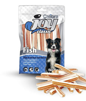Calibra Dog Joy Classic Fish & Chicken Sandwich Treats 80g
